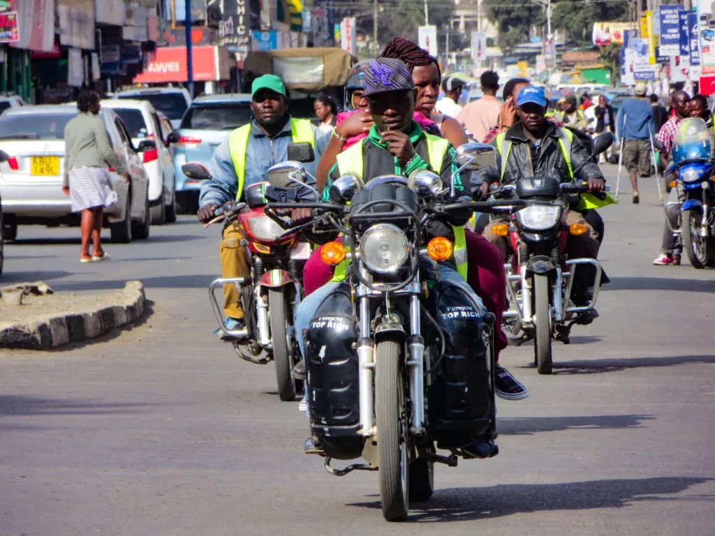 Boda Boda rider with passenger