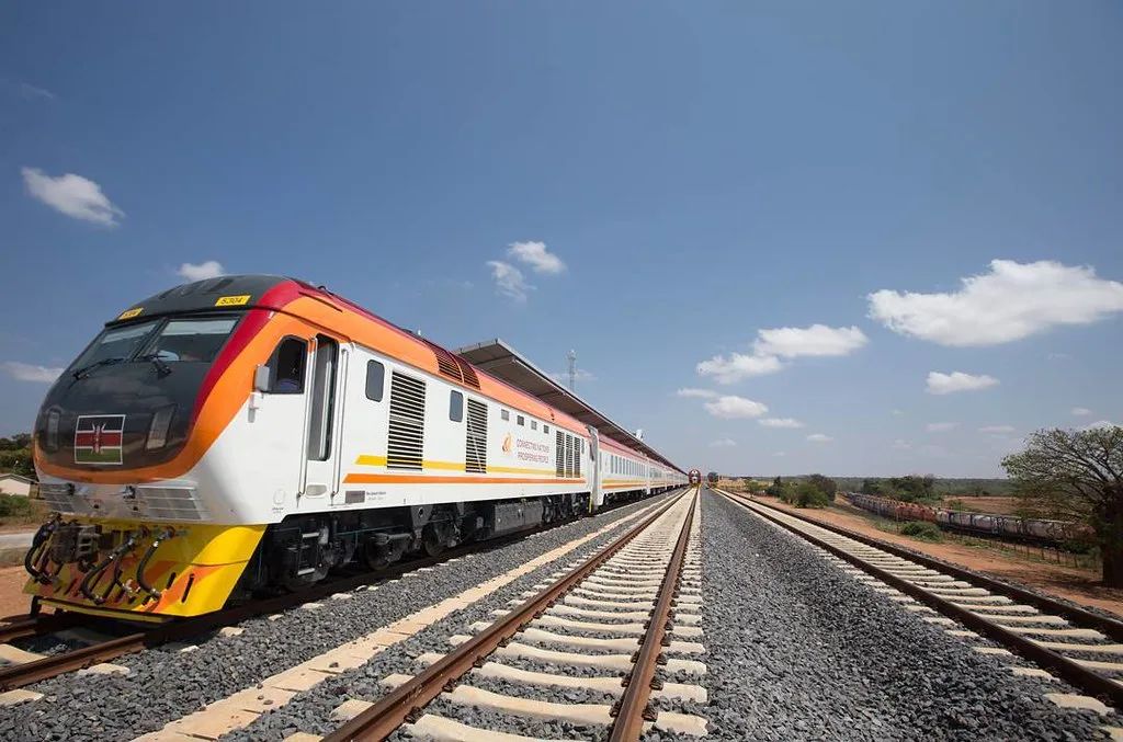 SGR express heading from Nairobi to Mombasa