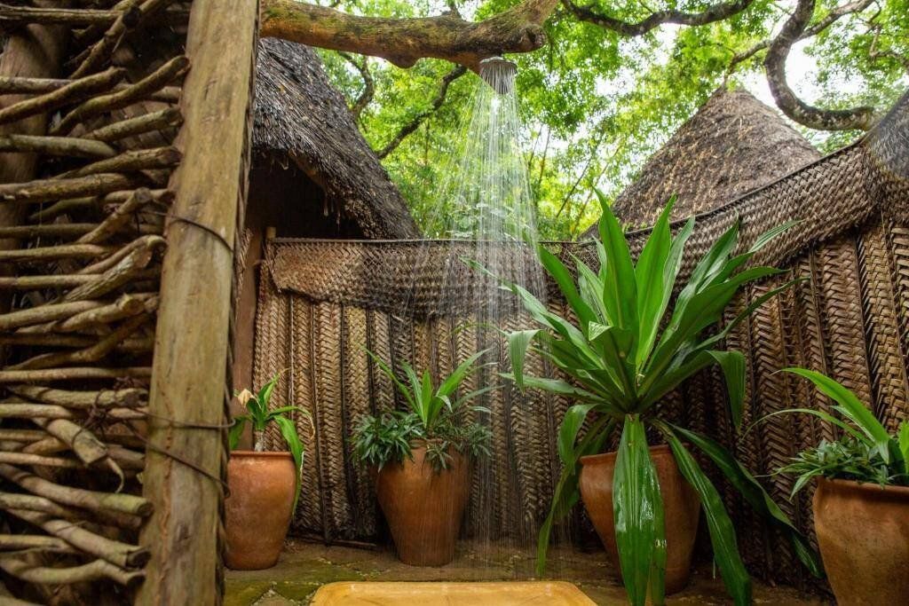 Outdoor shower at Distant Relatives